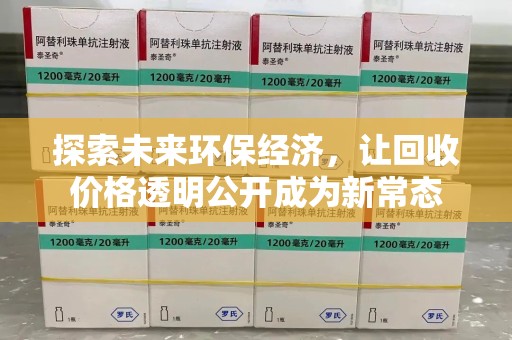 呼和浩特探索未来环保经济，让回收价格透明公开成为新常态